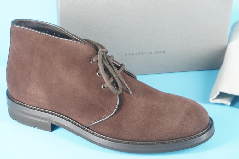 Aquatalia Rinaldo Water Resistant Chukka Ankle Boots Size 8 D Lace Up NIB $450